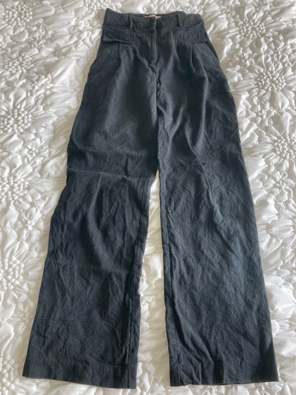 bec + bridge Black high waisted Wide-Leg womens Pants